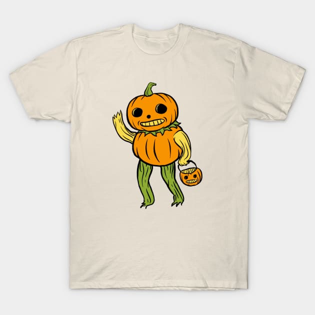 Pumpkin Person T-Shirt by Swoody Shop